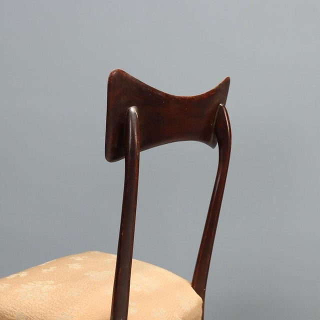 Vintage Chair in Stained Beech, 1950s For Sale - Image 5 of 13