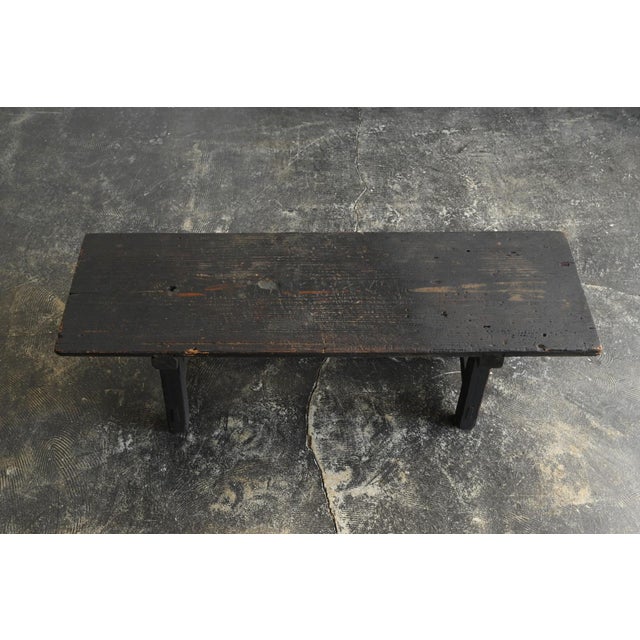 Antique Japanese Cedar Writing Desk / Meiji-Taisho Era / Soot-Darkened Table For Sale - Image 4 of 18