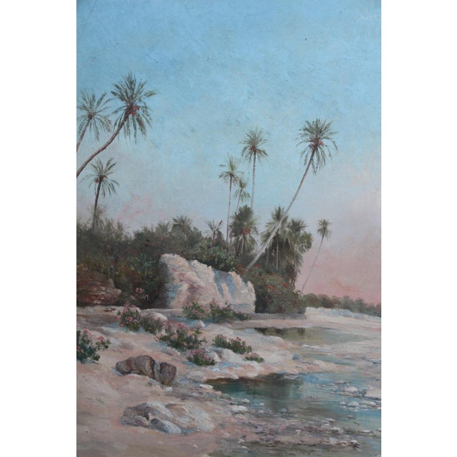 Fortunio, Hail by the River, 1800s, Oil on Canvas For Sale - Image 3 of 11