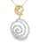 This stunning 14K White Yellow Gold Diamond Slide Pendant features 114 brilliant round diamonds , totaling 0.4 carats ....