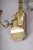 Scrolled Brass Wall Sconces with Crystal Bobeches attributed to Jules Leleu, 1950s, Set of 2 For Sale - Image 10 of 11