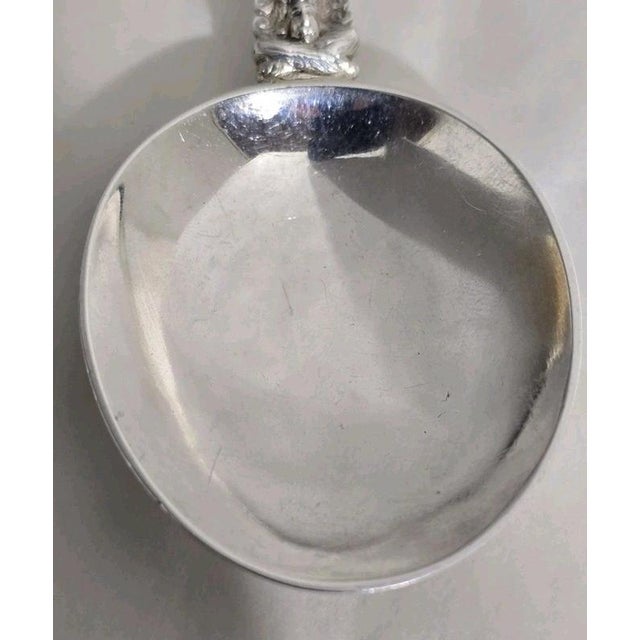 Antique Edwardian Sterling Silver Apostle Spoon, London, 1904 For Sale - Image 11 of 12