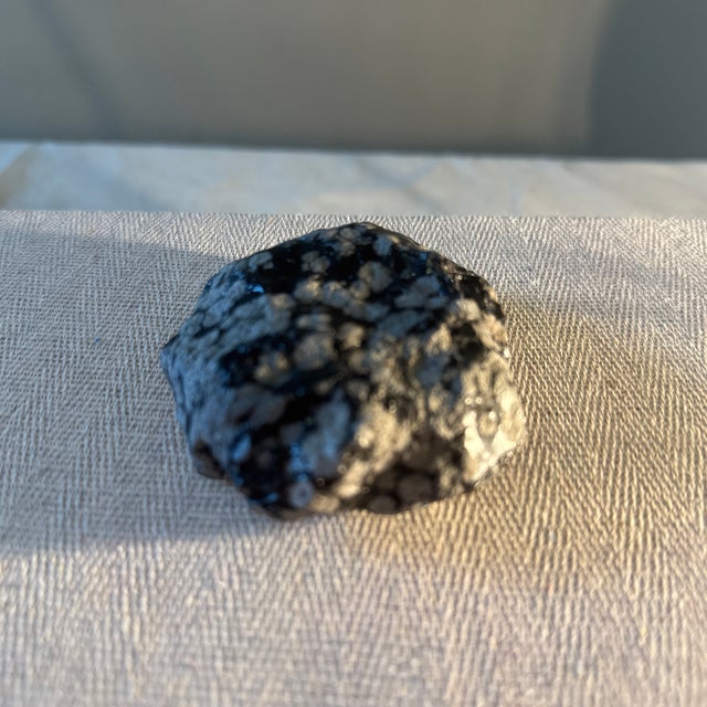 Add natural depth and modern elegance to your space with Snowflake Obsidian. This striking black stone features soft gray...