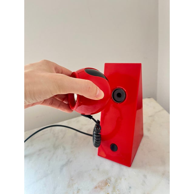 Vintage Space Age Red Magnetic Table Lamp from Brilliant Leuchten AG, Germany, 1980s For Sale - Image 11 of 12