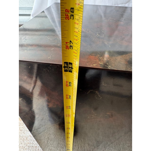 Mid-Century Modern Faux Burl Wood Milo Baughman Style Column Pedestal Display Stand Plinth For Sale - Image 9 of 11