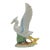 Vintage 1940s Japanese Porcelain White Heron Figurine For Sale