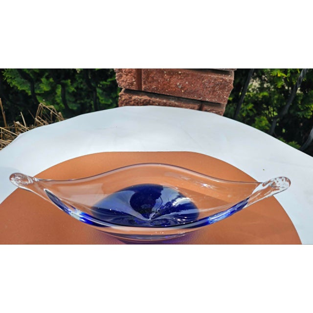 Murano Glass Gondola in Cobalt, 1970s For Sale - Image 3 of 7