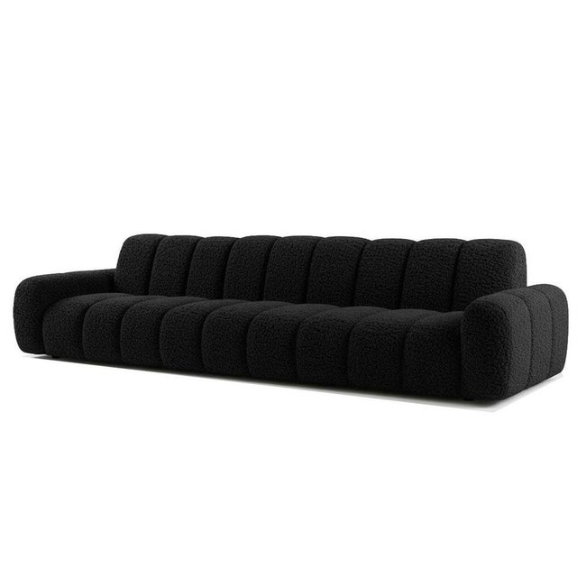Modular Sofa in Black Sheep-Textured Fabric. Quiet confidence. Steady courage. Upholstered in black sheep-textured fabric,...