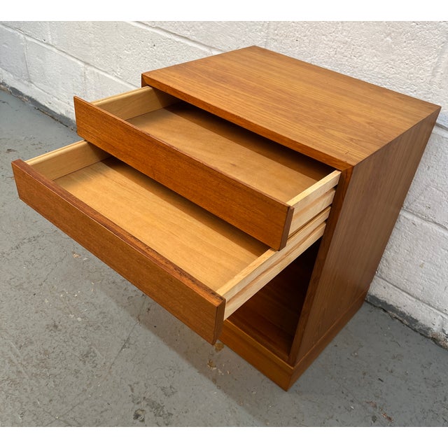 Wood Mid-Century Modern Danish Teak Night Stand For Sale - Image 7 of 14