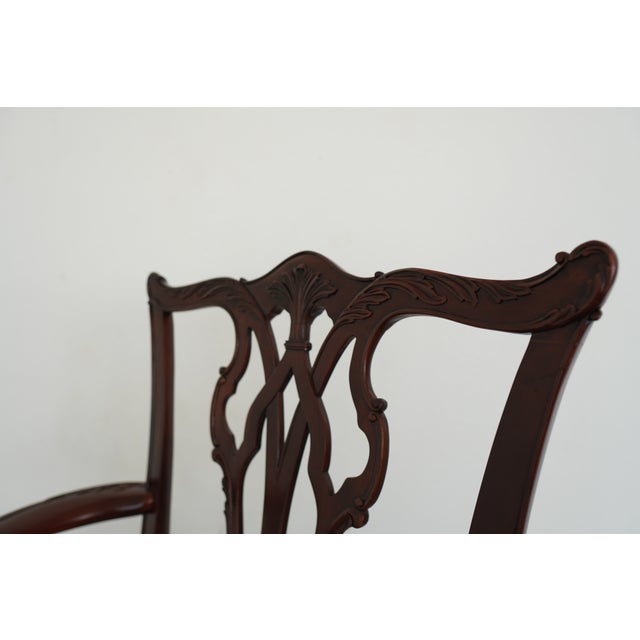 Vintage Henredon Carved Dining Chairs (Set of 10) For Sale - Image 10 of 18