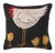 Hen with 3 Chicks Hook Pillow, 18" x 18" For Sale