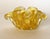 Yellow 1950s Barovier & Toso Murano Yellow Spots Gold Flecks Italian Art Glass Flower Form Bowl For Sale - Image 8 of 16