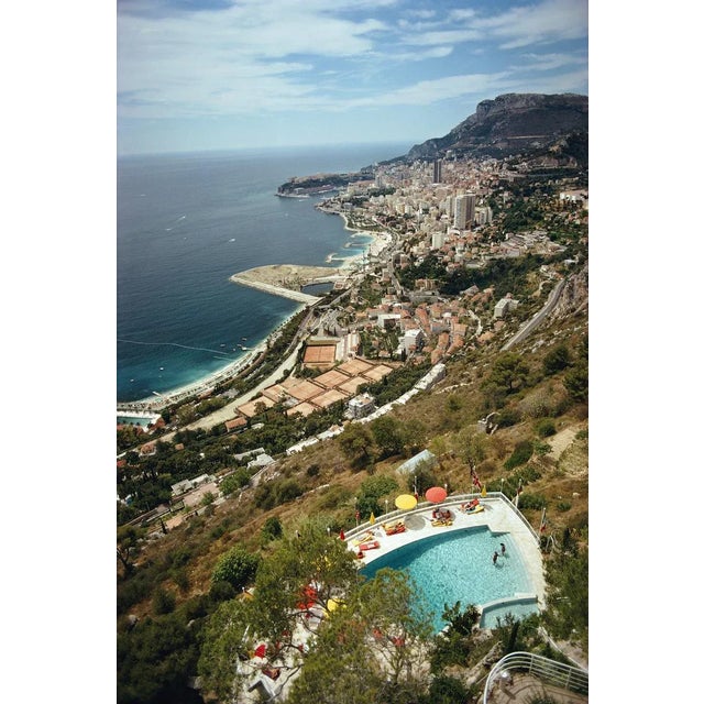 Roquebrune-Cap-Martin 1970 A view from a hillside in Roquebrune-Cap-Martin, southeastern France, looking toward Monaco,...