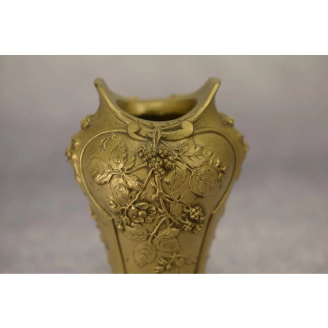 Art Nouveau Bronze Vase by Louchet Ciseleur, 1900s For Sale - Image 3 of 9
