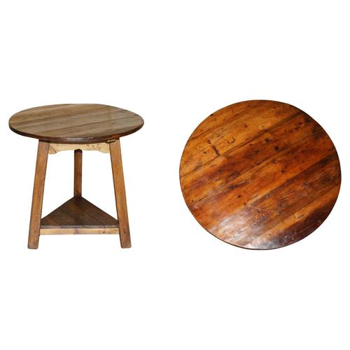 Pine Cricket Table, 19th Century For Sale - Image 15 of 15