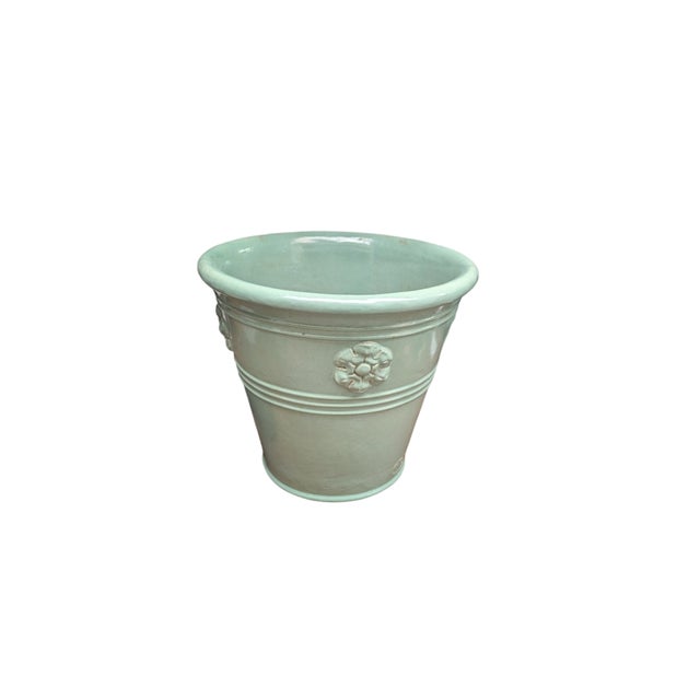 Gladding McBean & Co Planter Celadon Green Artistic Series 1204 Stamped GMBC. ****SOLD INDIVIDUALLY****, planter are well...