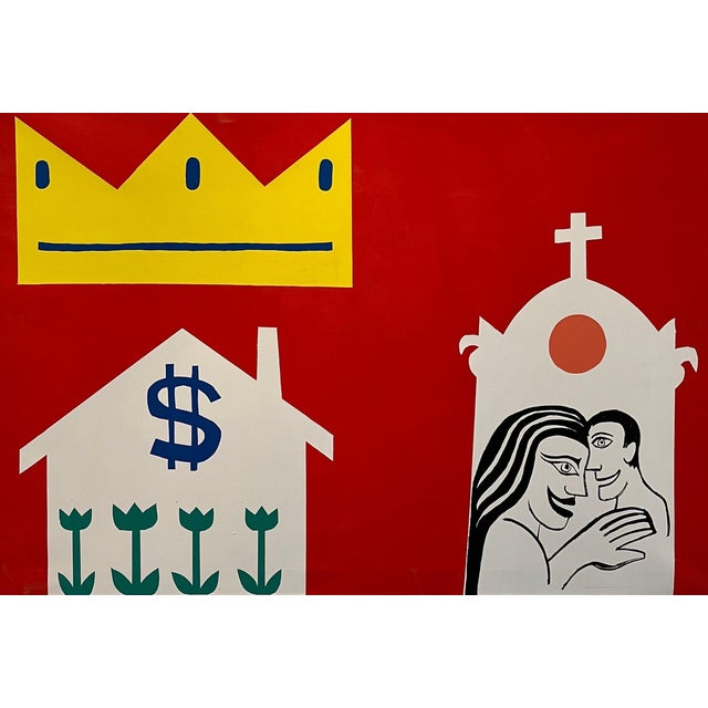 Alexandre Schaller, High-Cost Love, Acrylic on Canvas, 1996 For Sale