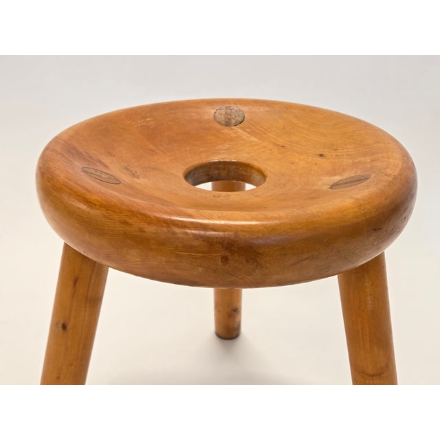 Sauna stool designed by Bertel Gardberg, made of pine. The stool is from around 1950s and in good used condition. Stamped...