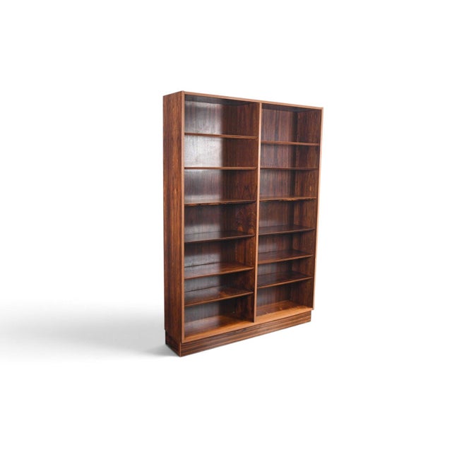 Mid 20th Century Mid 20th Century Carlo Jensen Double Rosewood Bookcase by Hundevad + Co #3, Atrributed For Sale - Image 5 of 8