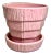 McCoy Pottery 1940s - 1960s Small "Pink" Mid-Century Flower Pot and Saucer For Sale
