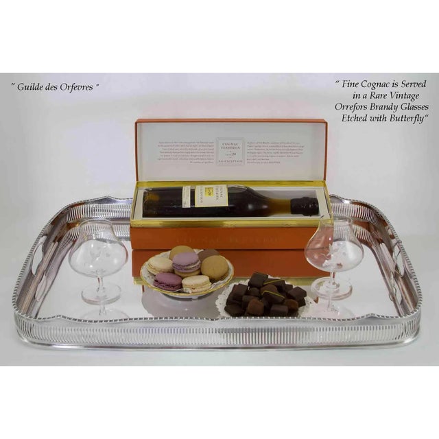 New 1990s New Silver & Wood Collapsible Stand & Tray For Sale - Image 4 of 10