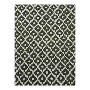 Anna French / Thibaut Af9629 Petit Arbre Green on White Fabric 2 Yards