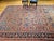 Antique Persian Mahal Sultanabad Rug, Hand-Knotted Wool, Geometric Pattern, Rust & Turquoise, 9x12 For Sale - Image 4 of 17