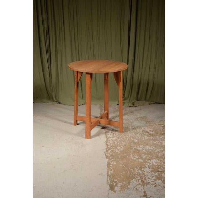 Cotswold School Light Oak Occasional Table, 1920s For Sale - Image 6 of 6