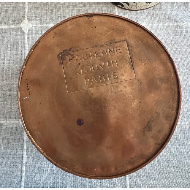 Vintage Fabienne Jouvin Paris Ouzbek Cloisonné Tea Canister - Large For Sale - Image 4 of 10