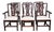 Set of 6 Late 20th Century Statton Chippendale Solid Cherry Dining Chairs Old Towne Maryland Made For Sale