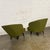 Mid-20th Century Art Deco to Mid-Century Modern Green Bucket or Barrel Style Accent or Lounge Chairs a Pair For Sale - Image 12 of 12