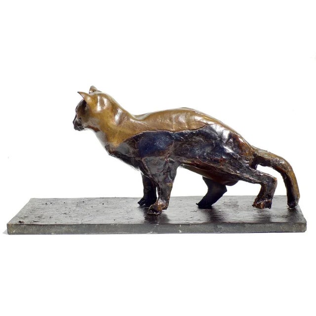 Augusto Perez, Cat Sculpture, 1970s, Bronze For Sale - Image 4 of 10