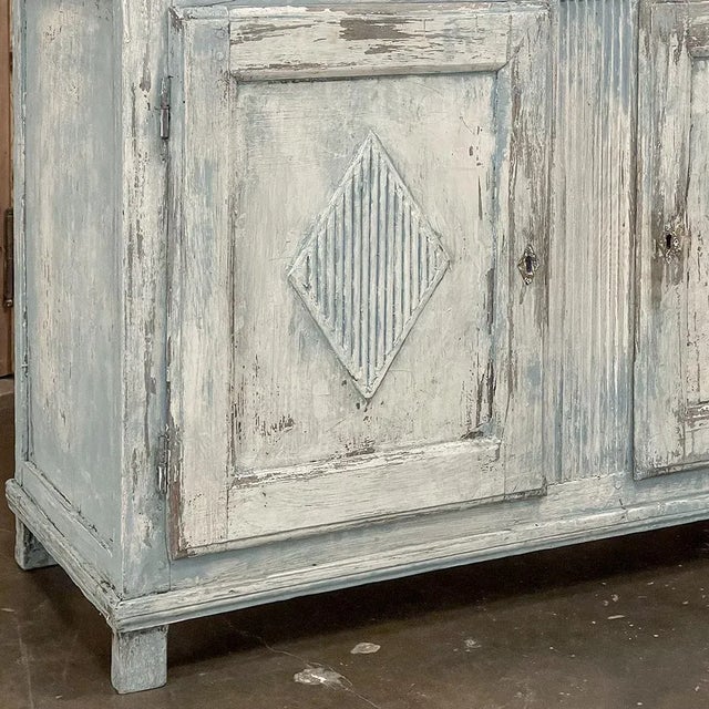 18th Century Swedish Gustavian Period Painted Buffet For Sale - Image 12 of 13