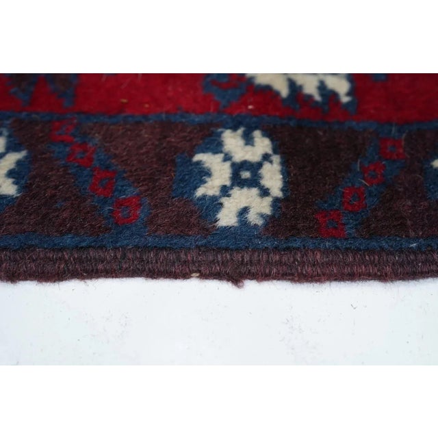 Textile Vintage Afghan Rug 3'9'' x 6' For Sale - Image 7 of 12