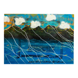 Iain BaxterIain Baxter& "Alpine Skiing Landscape" Conceptual Monoprint Painting