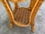 Vintage Sculptural Rattan Side Table With Tessellated Travertine Inlay For Sale In Naples, FL - Image 6 of 15