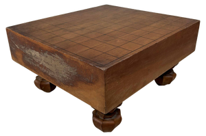 Keyaki Shogi Game Board Wooden Display, Japan, 1920s