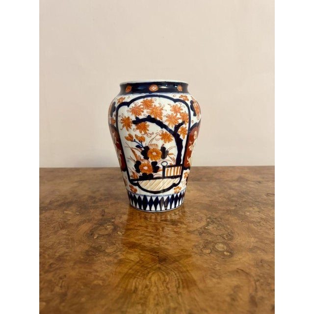 1900 - 1909 Antique Japanese Imari Vase, 1900 For Sale - Image 5 of 5