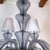 1990s Blue-Gray Murano Glass Mid Century Modern Chandelier For Sale - Image 9 of 12