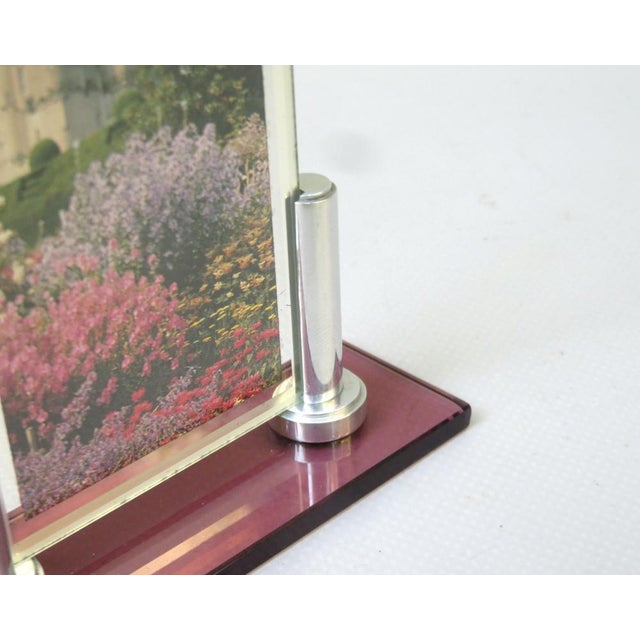 Metal Art Deco Picture Frame in Glass & Aluminum, 1920s For Sale - Image 7 of 16