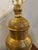 1940s Moroccan Tooled Brass Lamp With Copper and Wood Accents For Sale - Image 9 of 12