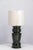 Tote Deep Green Glazed Ceramic Table Lamp by Studio Karen B For Sale - Image 4 of 8
