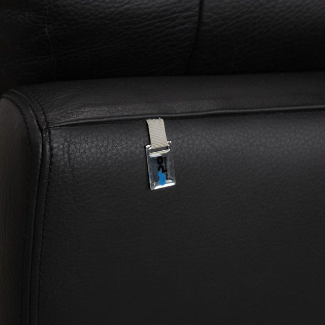 Black Leather CL 200 Two-Seater Sofa from Erpo For Sale - Image 11 of 15
