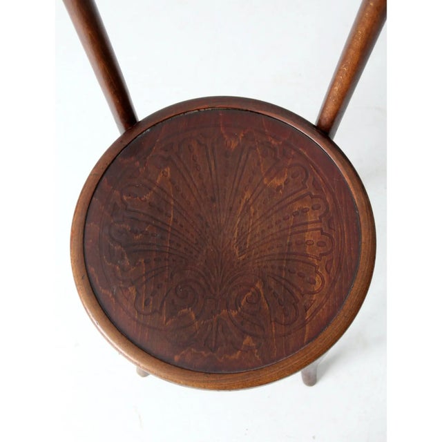 Late 19th Century Antique Jacob & Josef Kohn Bentwood Chair With Pressed Seat For Sale - Image 5 of 12