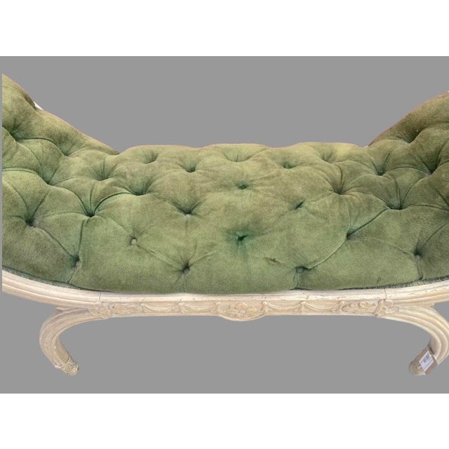 Mid 20th Century Vintage French Style Decorative Carved Boudoir Window Bench, Mid 20th Century For Sale - Image 5 of 10