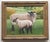 Cleo Plowden Sheep Lamb Landscape Beige Black Green Traditional English Impressionist Portrait Original Painting by Cleo Plowden For Sale - Image 4 of 6