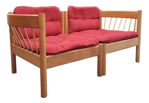 Mid-Century Danish Sofa by Jørgen Bækmark, 1960s, Set of 2