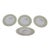 Susie Cooper Wild Rose Pastel Plates Set of 4 Made in England Bone China 4841b For Sale