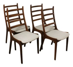 Teak Dining Chairs from KS Møbler, 1960s, Set of 4