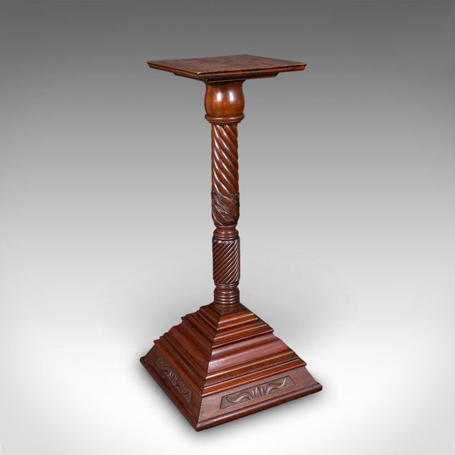 Victorian Pair of Large Antique Torchiere, English, Country House, Bust Stands, Victorian For Sale - Image 3 of 12